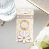 Daisy Flower Enamel Keychain