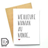 Carte de souhait Meilleure Maman - Made In Happy