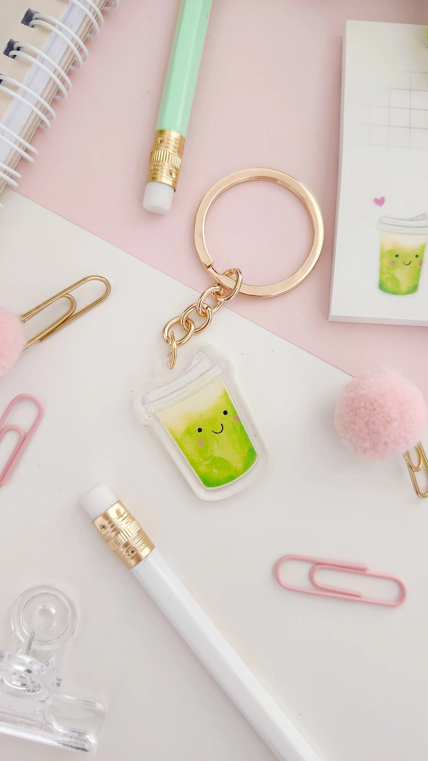 Porte-clé Matcha - Papier Sucré