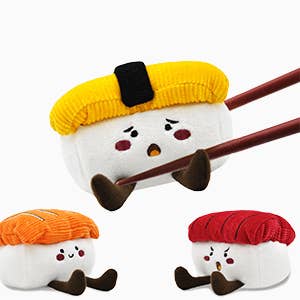 Plush Dog Toy - Sushi Trio