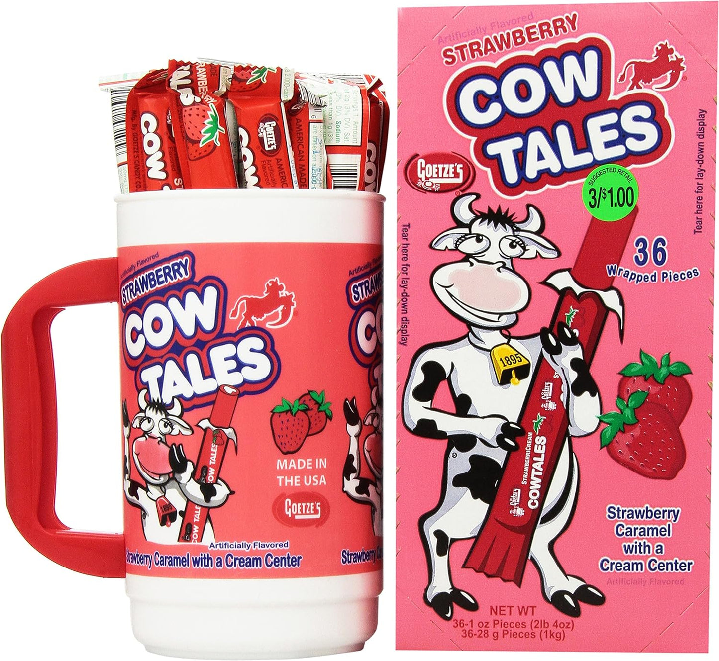 Paille Smoothie à la fraise - Cow Tales