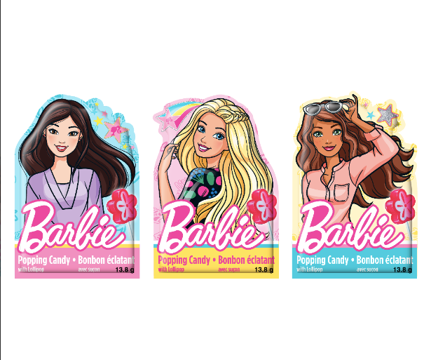 Barbie Popping Candy with Lollipop