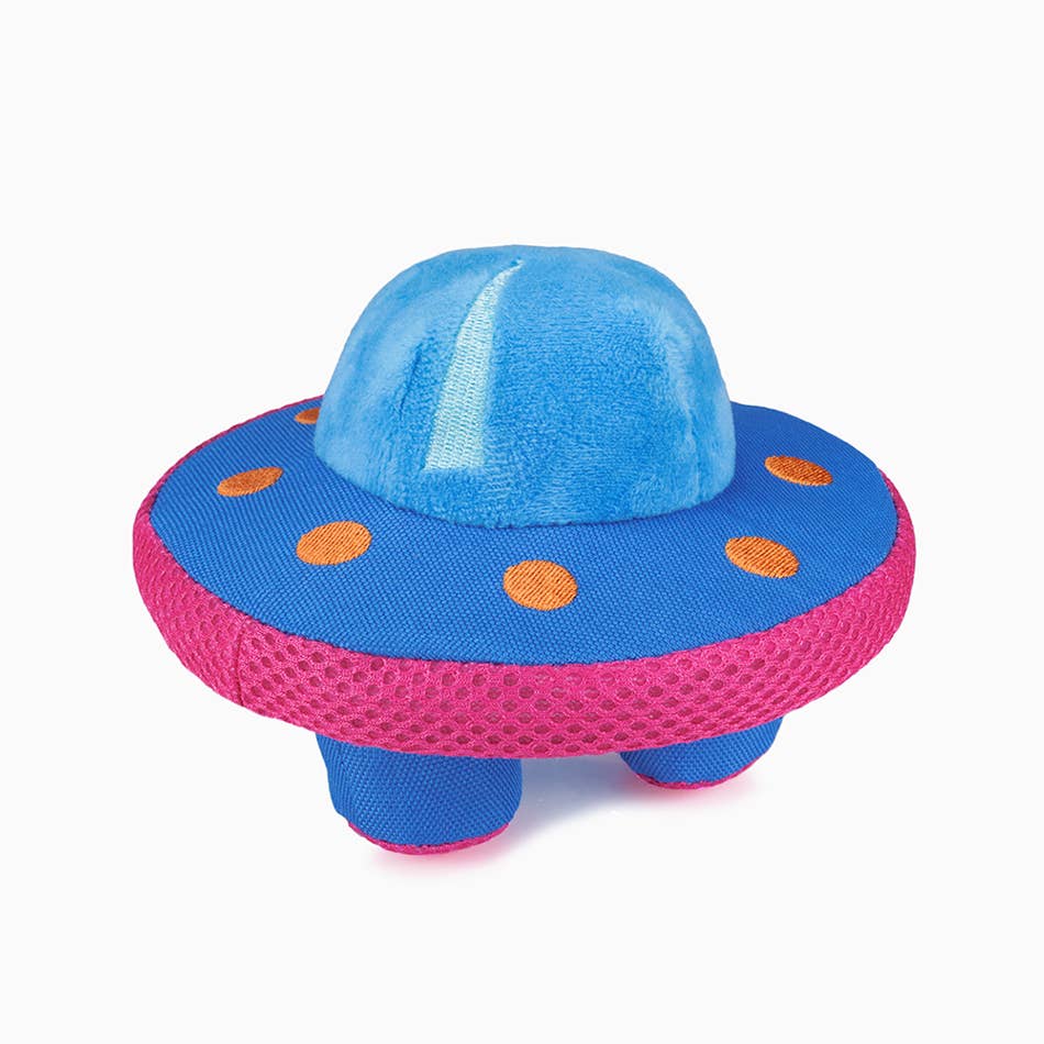 Plush Dog Toy - Flying Saucer