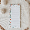 Grocery List Notepad Flowers - Le Petit Tableau Noir
