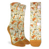 Corgis on a beach women's socks
