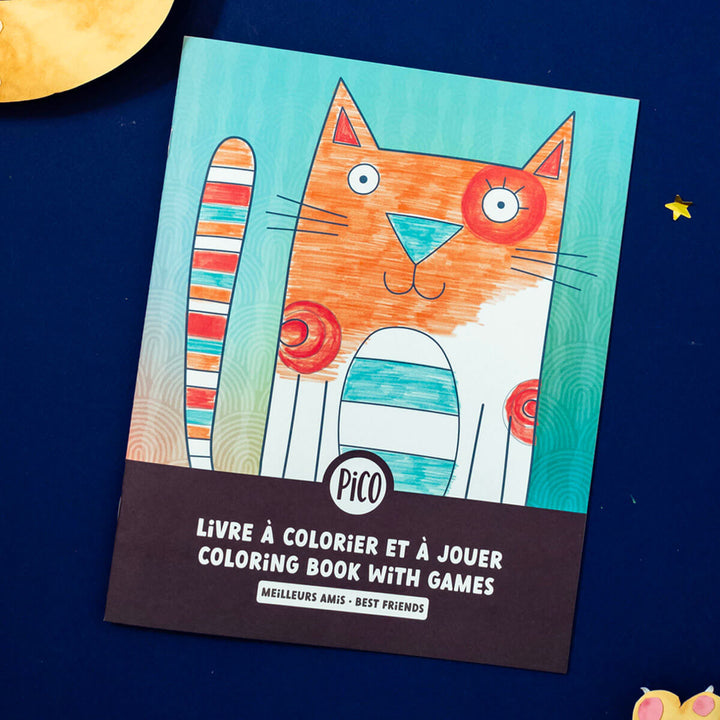 Livre à colorier et à jouer Meilleurs amis - Pico Tatouage