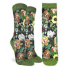 Women's Floral Dog Socks