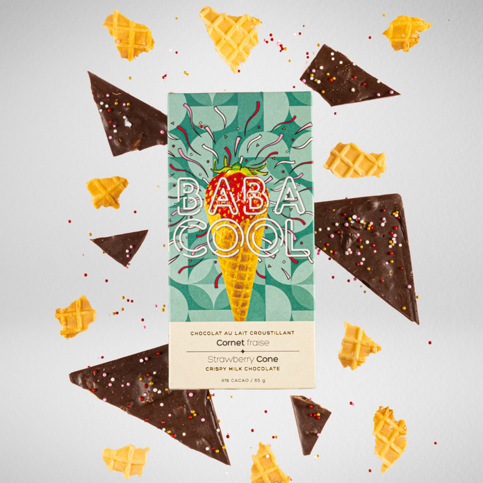 Chocolat Cornet Fraise - BabaCool