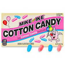 Mike & Ike – Goûts Barbe à papa (120 g / 4.25 oz)