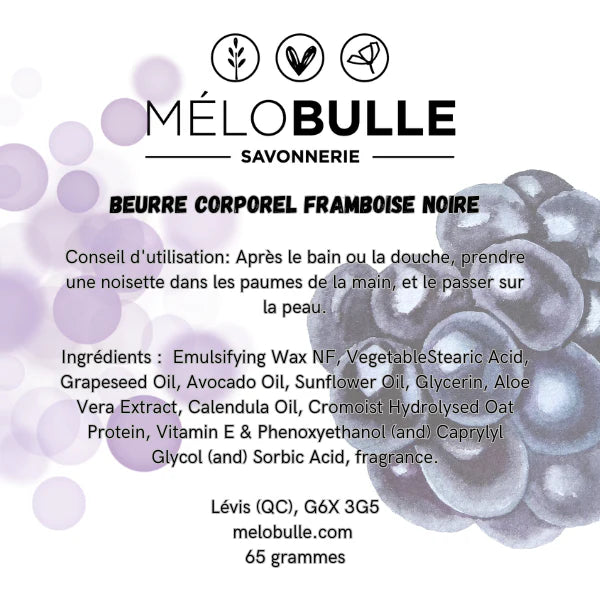 Beurre fouetté corporel 65 g - Mélobulle