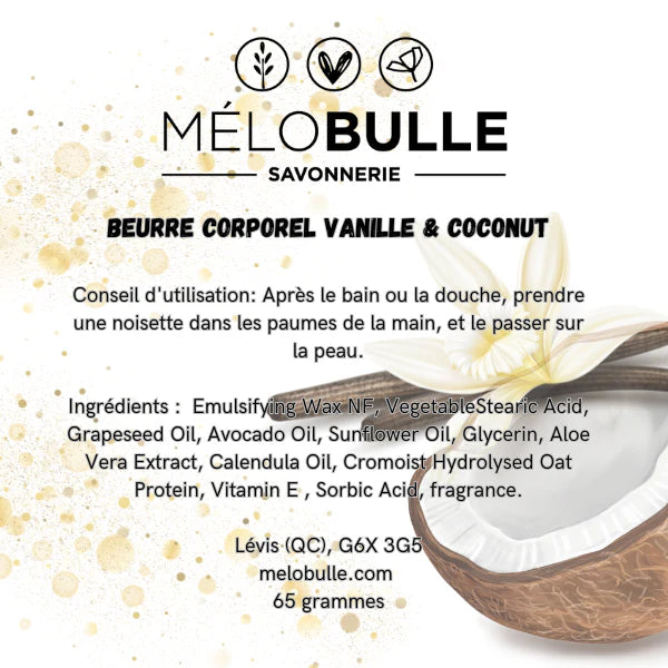 Beurre fouetté corporel 65 g - Mélobulle