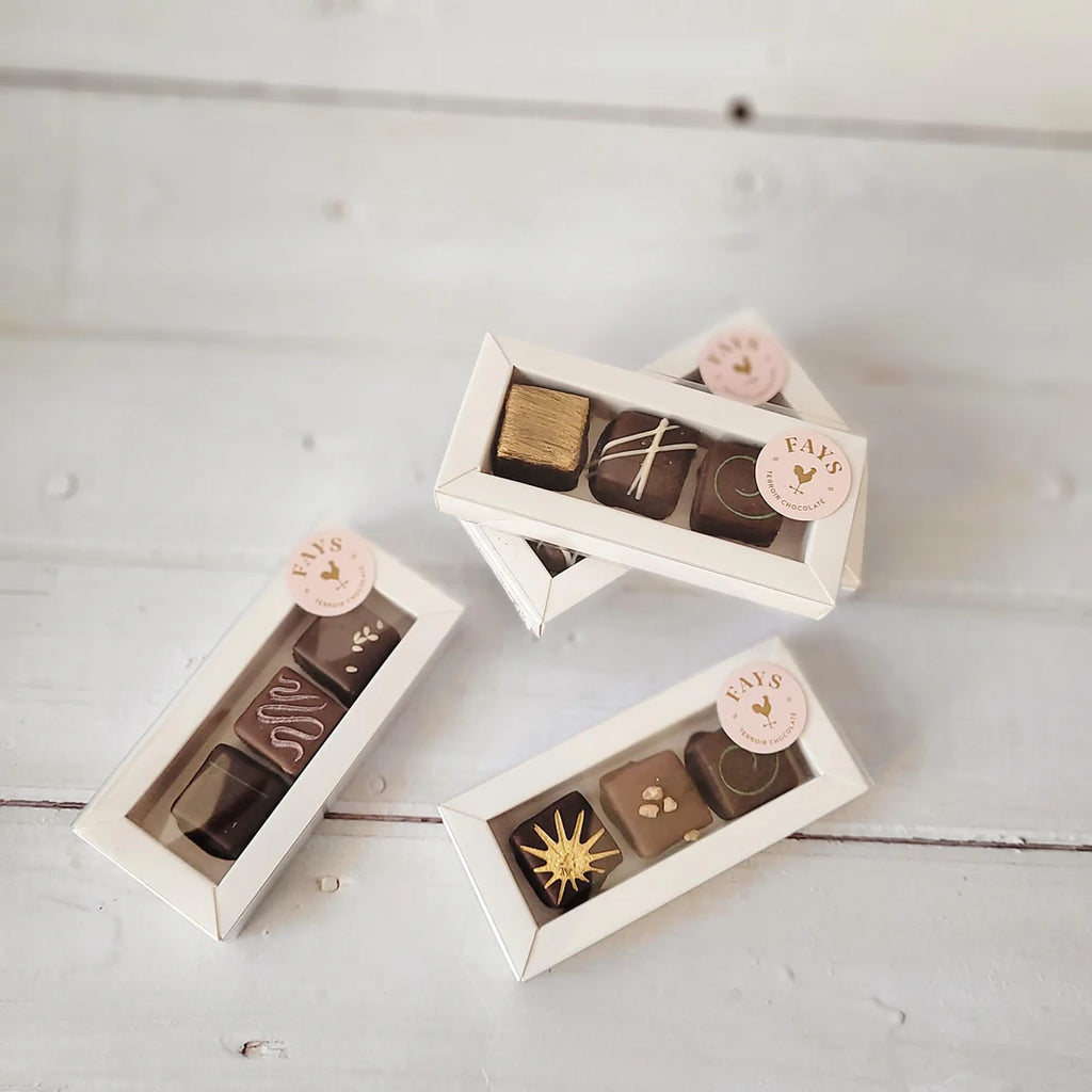 Boîte de 3 chocolats fins artisanaux - Fays
