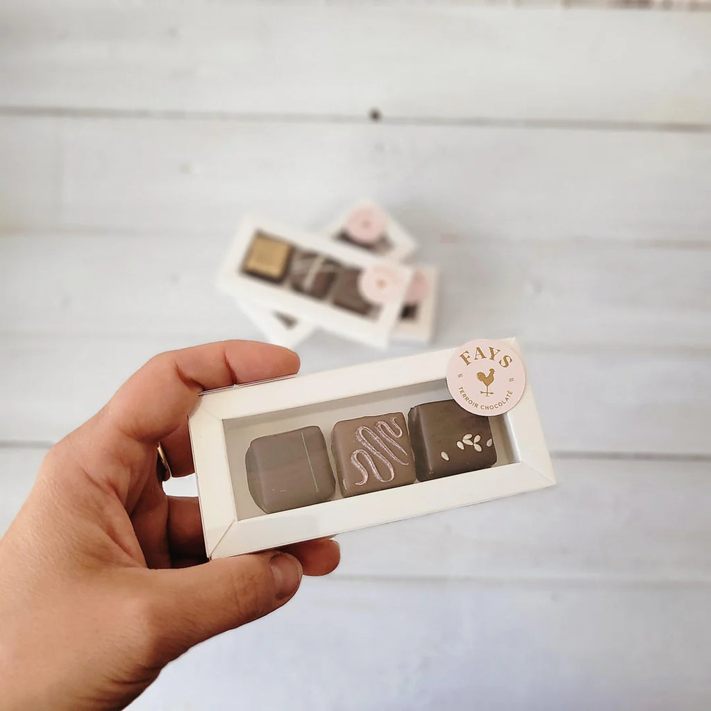 Boîte de 3 chocolats fins artisanaux - Fays