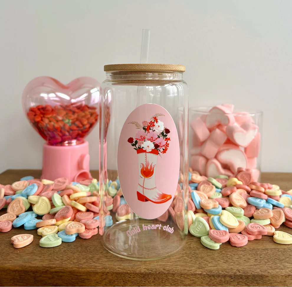 Verre en vitre Cowgirl Lover - Gold Heart Club