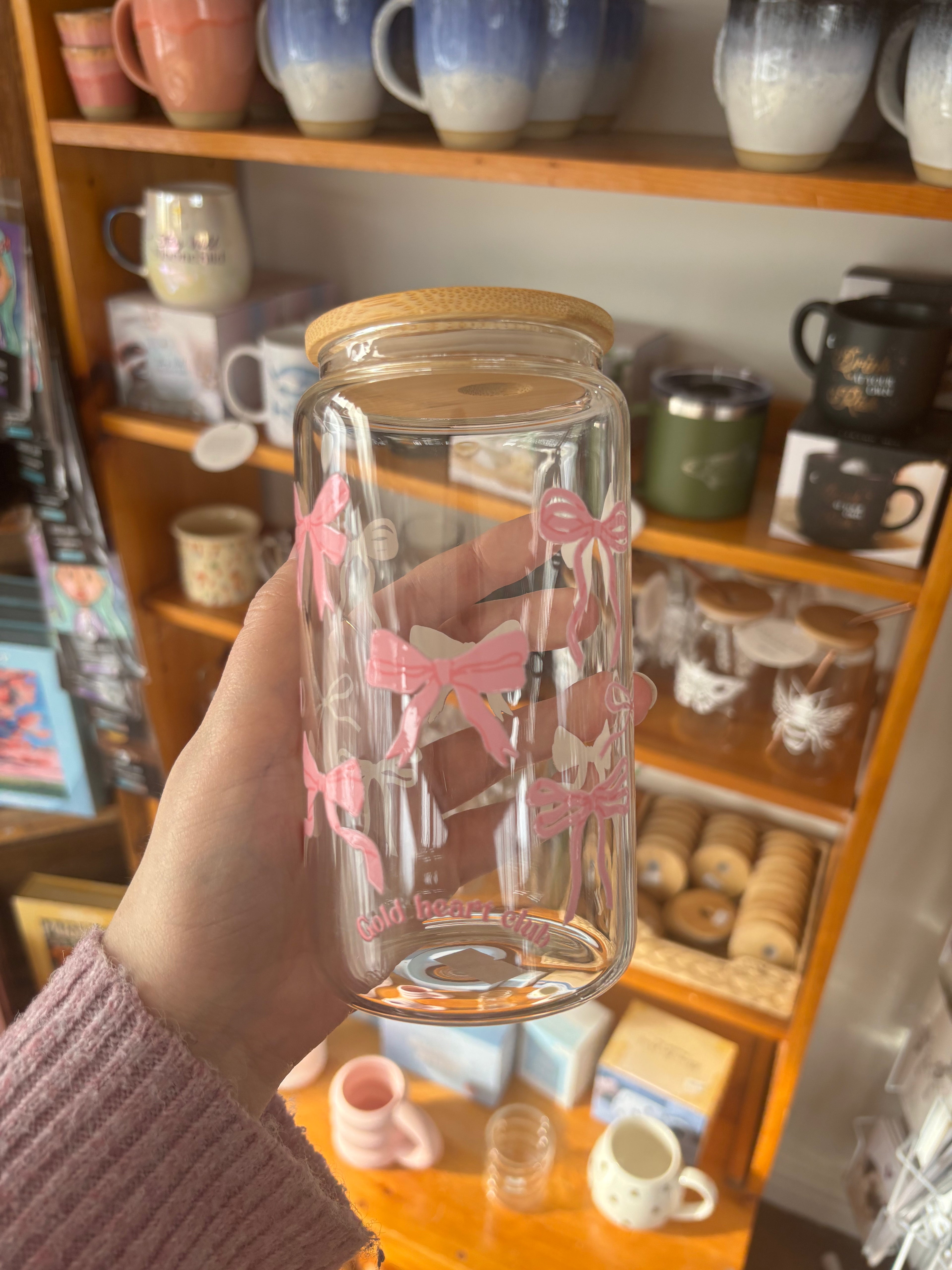 Verre en vitre Boucles - Gold Heart Club