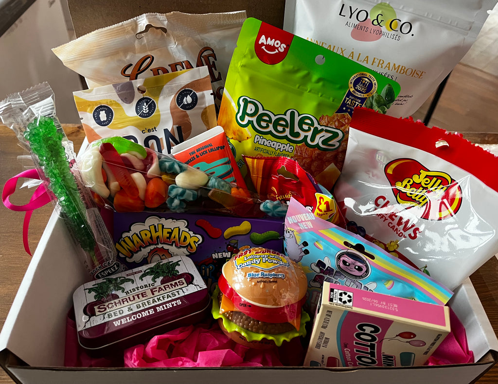 Boîte découverte de bonbons