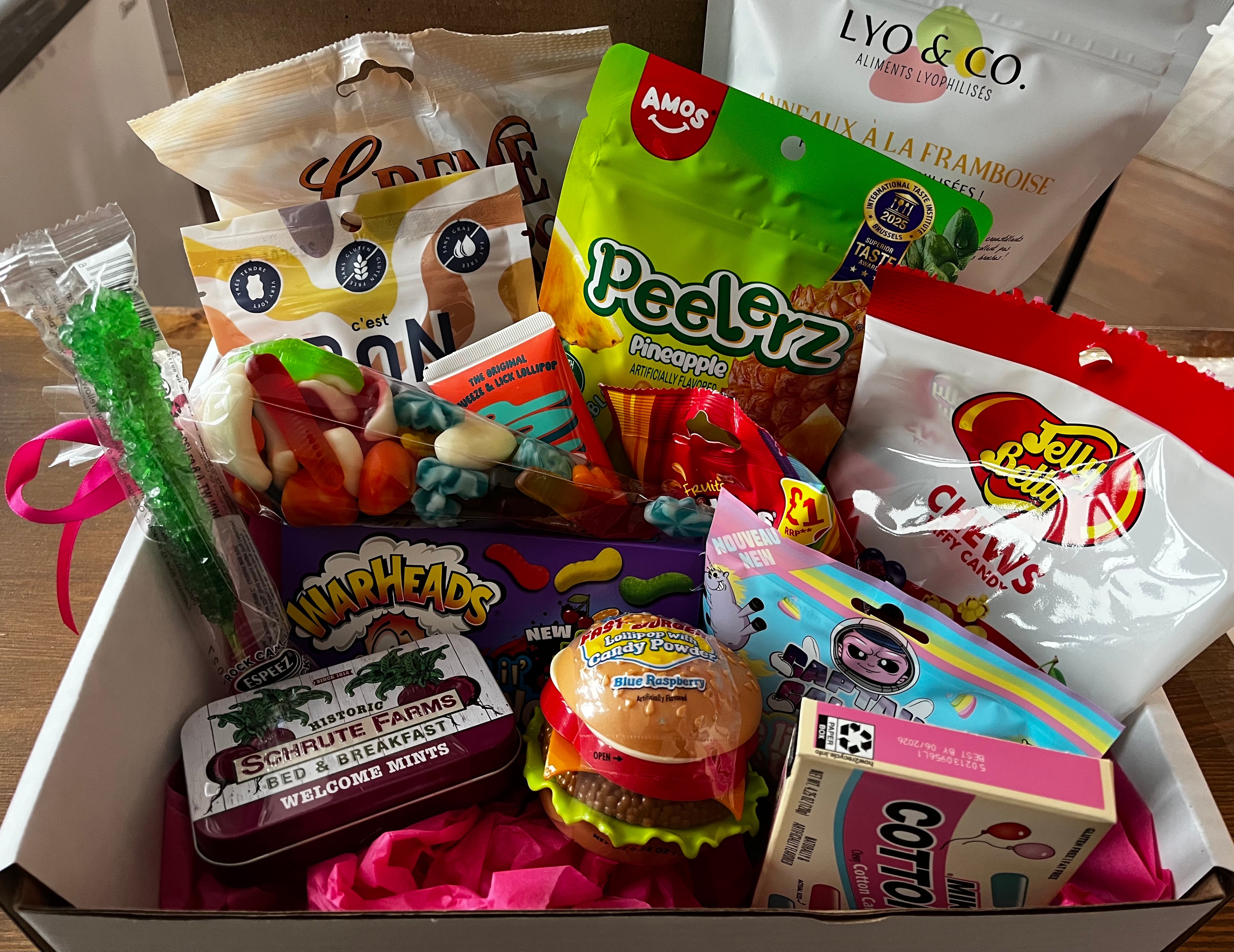 Boîte découverte de bonbons