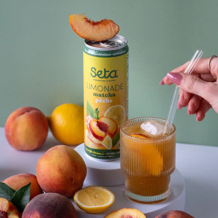 Limonade matcha pêche - Seta