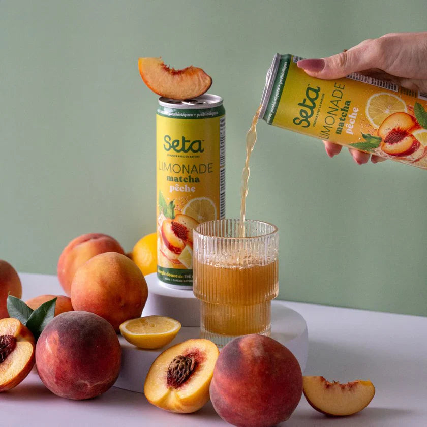 Limonade matcha pêche - Seta