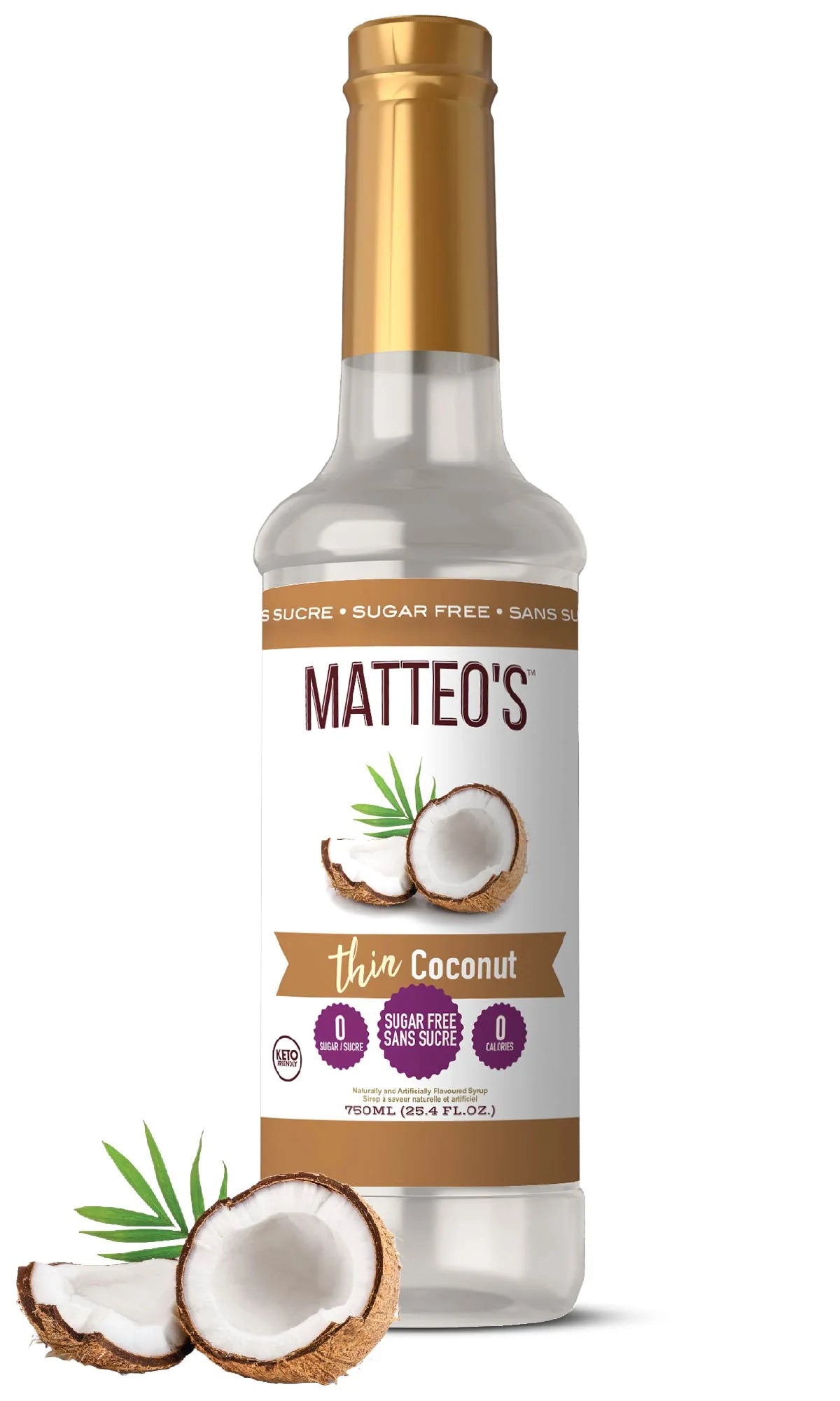 Sirop de fruit sans sucre Noix de coco - Matteo's