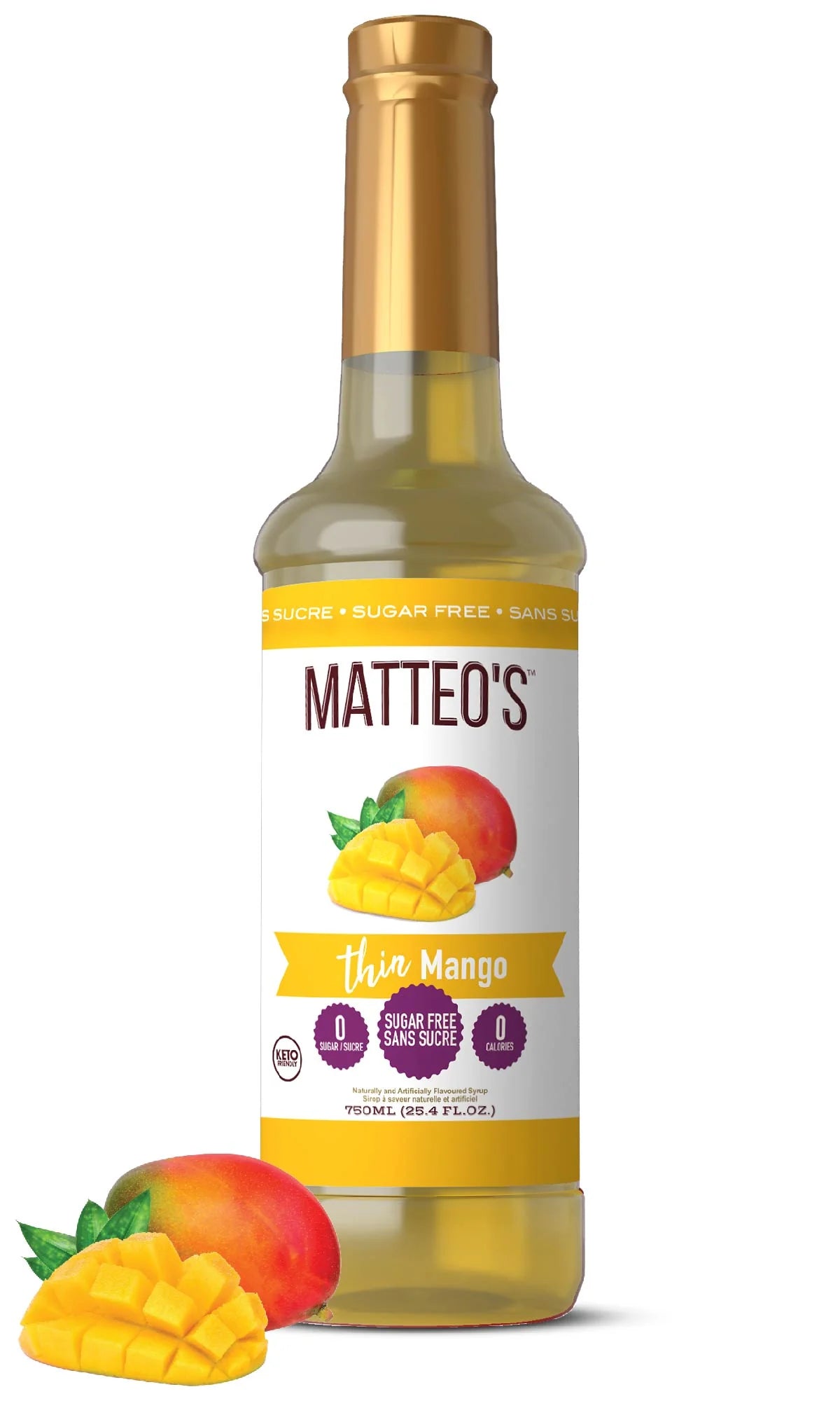 Sirop de fruit sans sucre Mangue - Matteo's