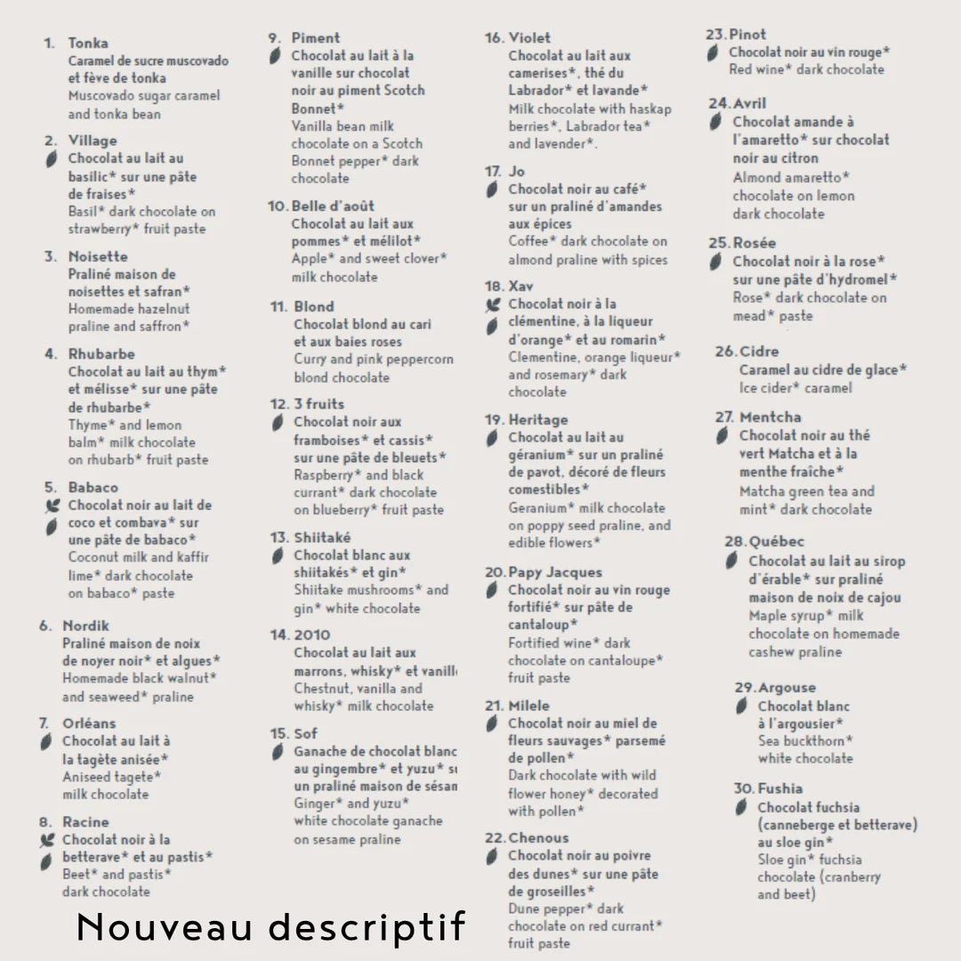 Boîte de 3 chocolats fins artisanaux - Fays