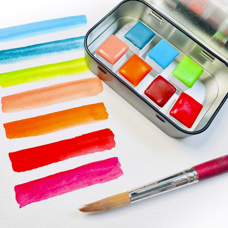 Caribbean Watercolor Palette - Pop Pigment