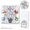 Heart Animals Mini Coloring Book