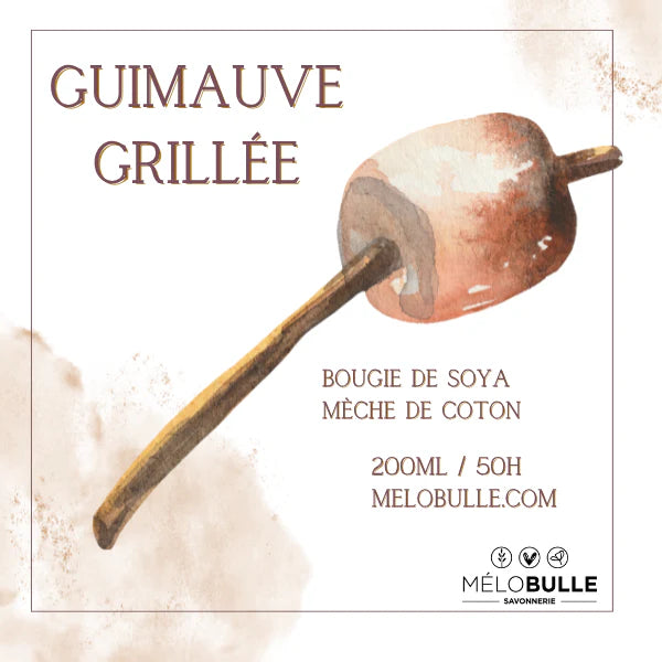 Bougie Guimauve Grillée - Mélobulle