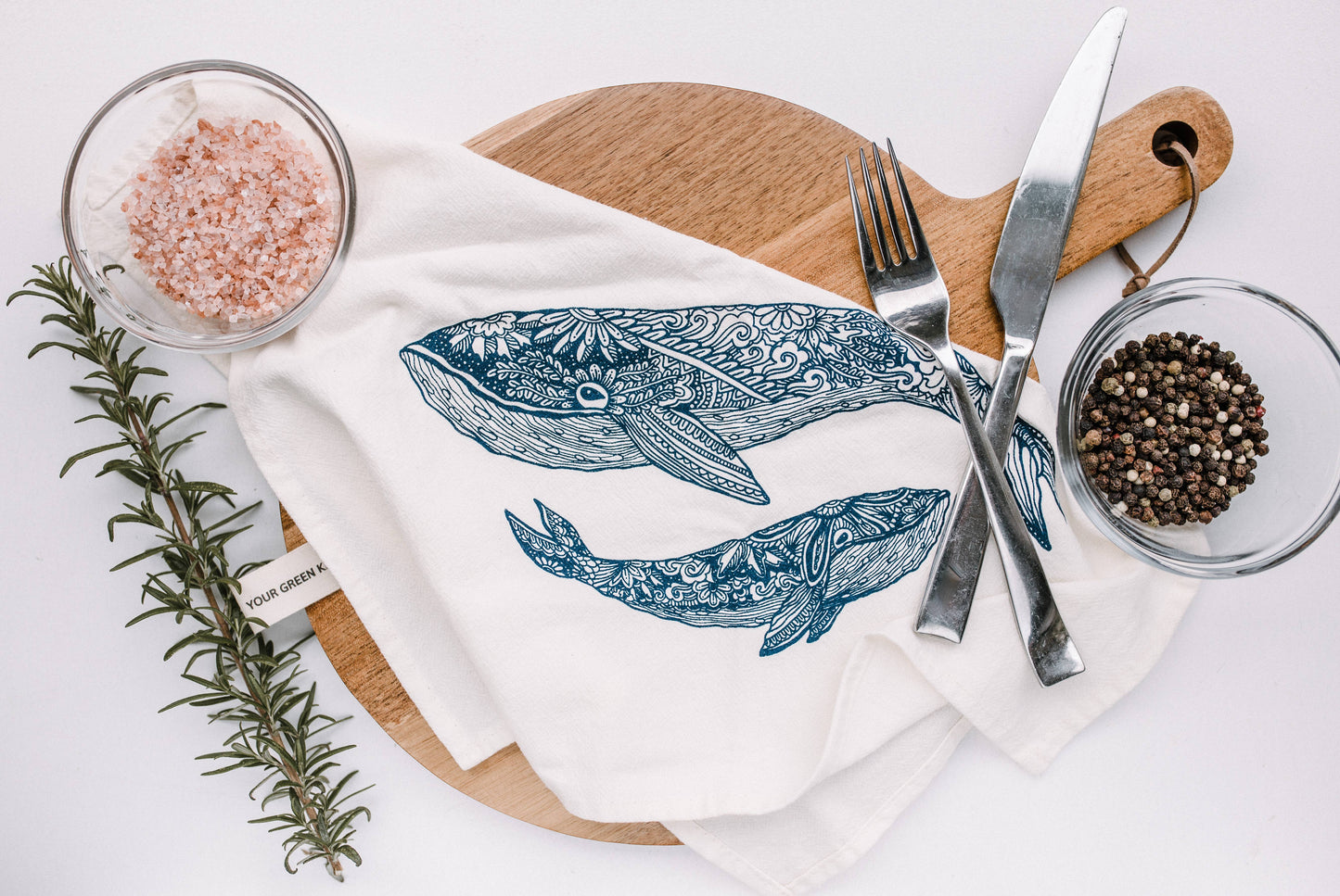 Serviette de cuisine - Baleine