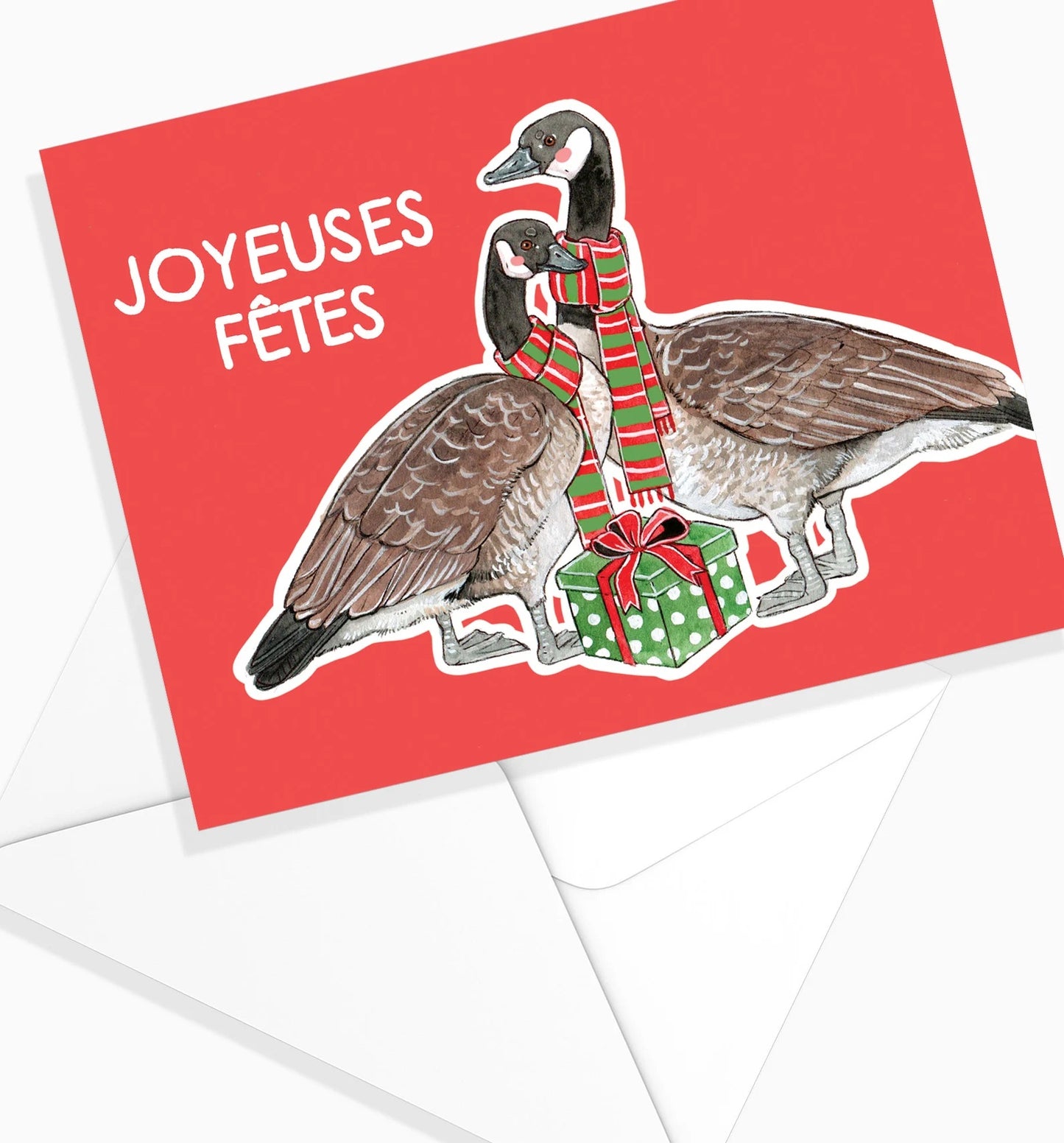 Christmas Goose Greeting Card - Marie-Ève ​​Arpin