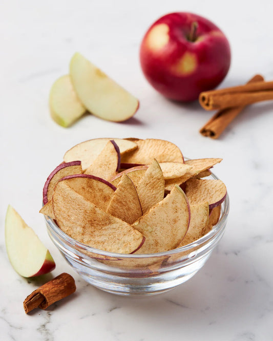 Pommes du Québec tranchées à la cannelle lyophilisées - Lyo & co.