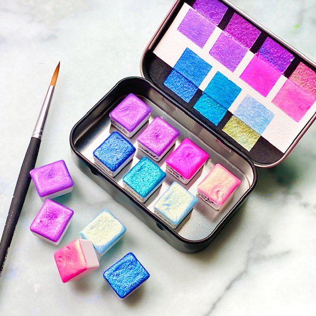 Cotton Candy Watercolor Palette - Pop Pigment