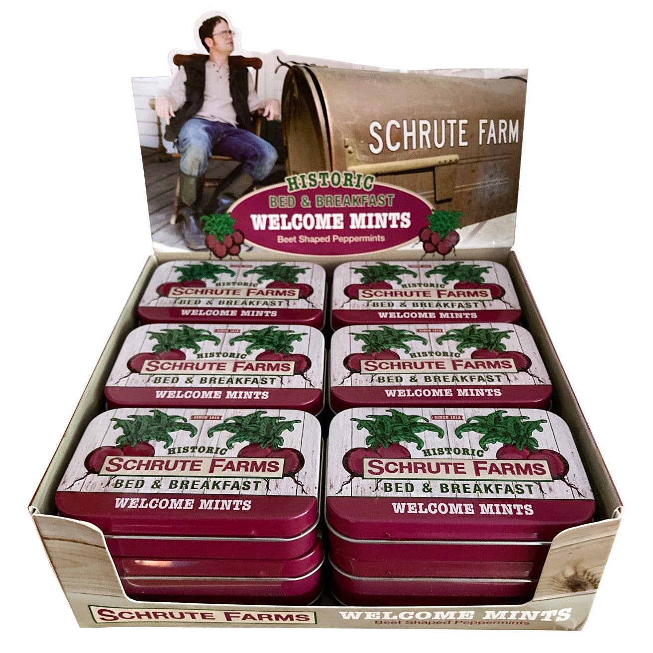 Boîte de bonbons à la menthe Schrute Farms