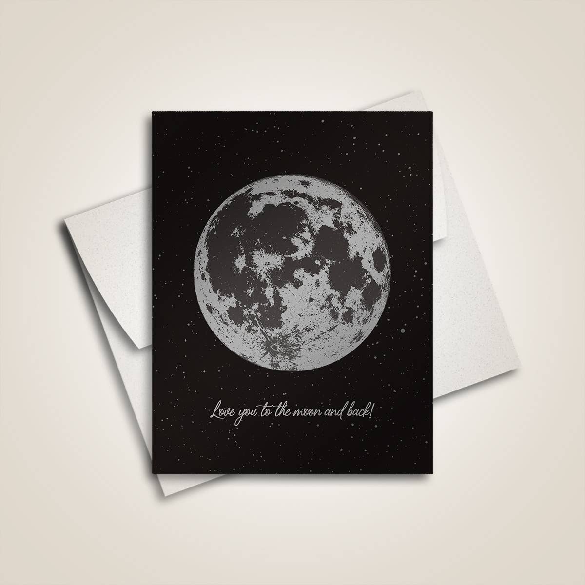 Carte de souhait « Love you to the Moon »