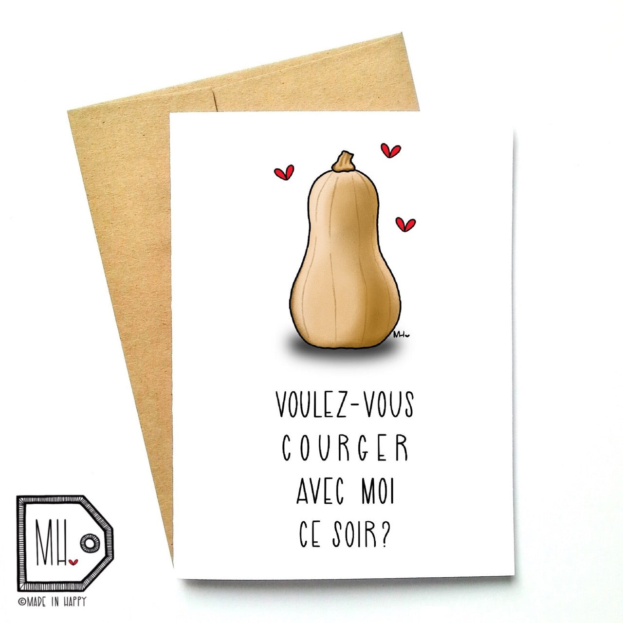 Carte de souhait Voulez-vous courger avec moi? - Made In Happy