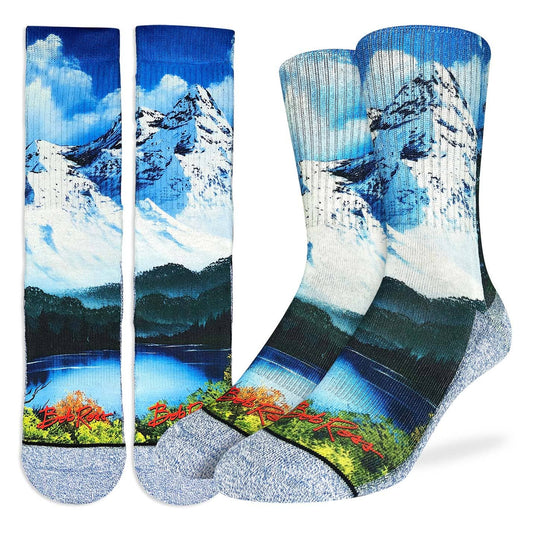 Chaussettes Bob Ross, Mountain & Lake pour hommes