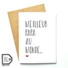 Carte de souhait Meilleur papa au monde - Made In Happy