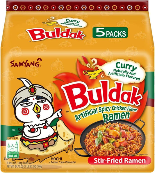 Curry (Paquet de 5) - Samyang Buldak