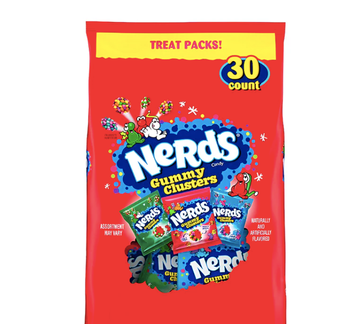 Nerds Clusters gommeux (30 petits paquets)