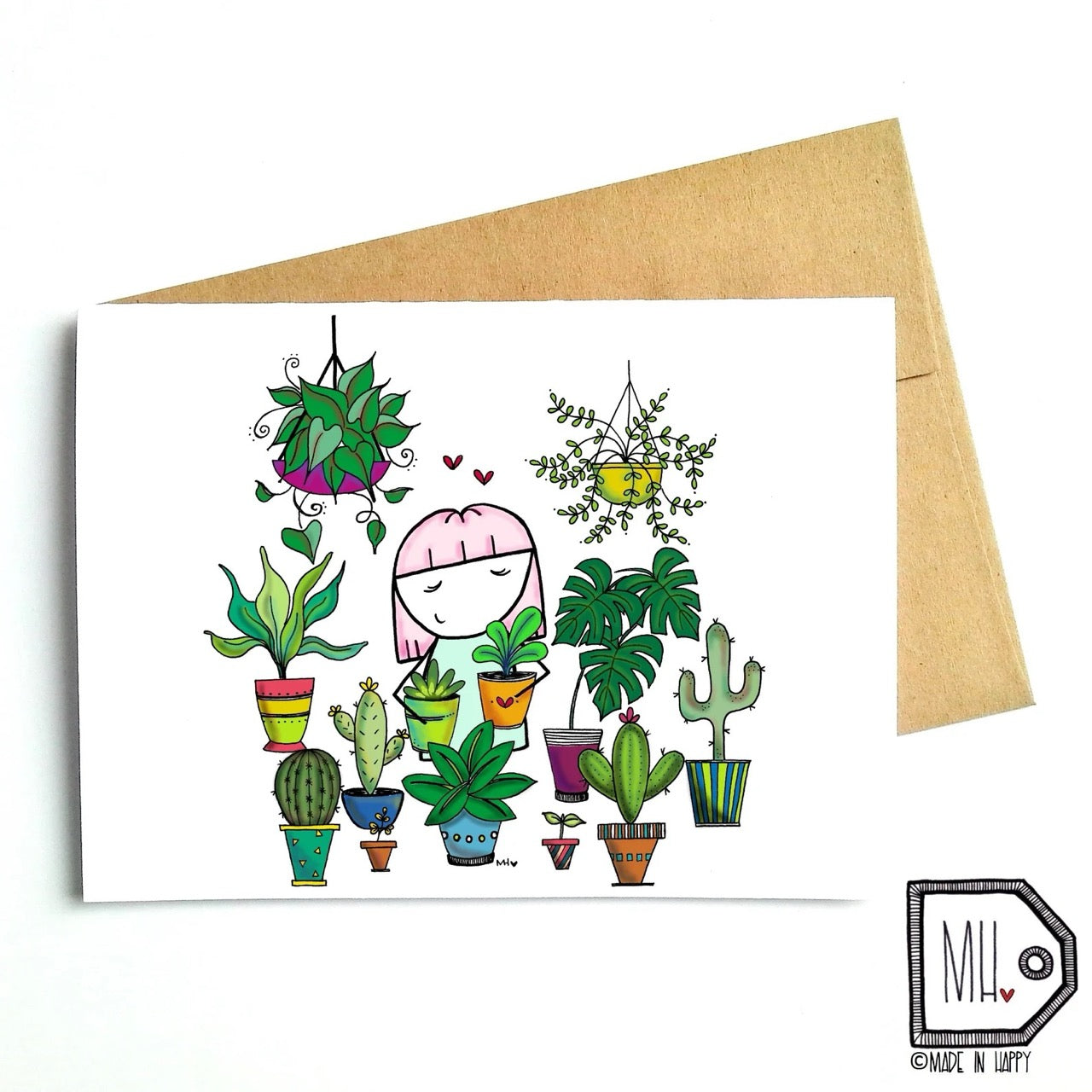 Carte de souhait Folles aux plantes - Made In Happy