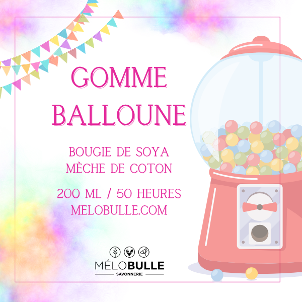 Bougie gomme balloune