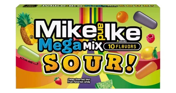 Boîte de bonbons Mike & Ike - Sweet or Sour Mega Mix