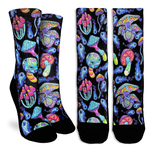 Chaussettes pour femme Champignons psychédélique