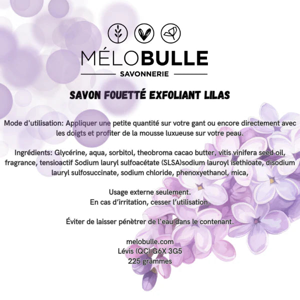 Savon fouetté 225g - Mélobulle